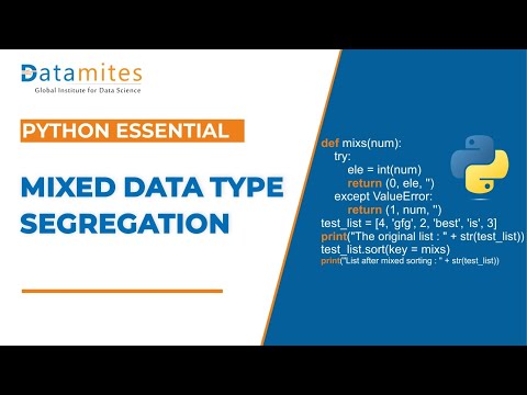 Data type Segregation in Python | Python Tutorial