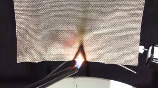 Treated Fabric Burn Test