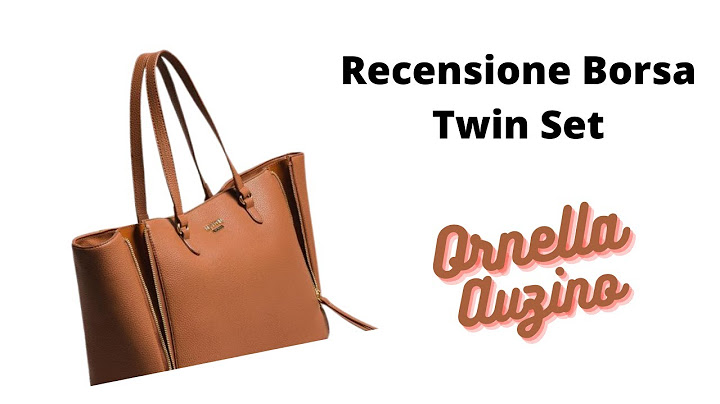 Una borsa Twin-set. L'ho comprata e te la racconto in questo video! La recensione di Ornella Auzino