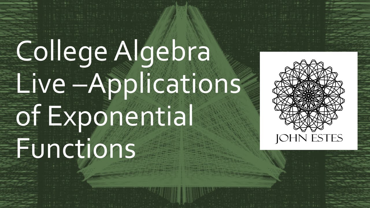 College Algebra - Applications of Exponential Functions - YouTube