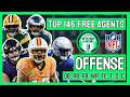 Top 146 NFL Free Agents: OFFENSE- QB, RB, FB, WR, TE, T, G, C | Eagles 2026 Under Contract &amp; FAs