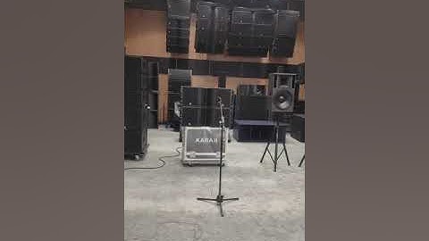 Sanway Audio dual 12inch  line array S-K3 with 2 HF testing before shipment