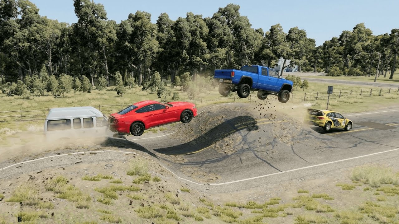 Crazy Road Jumps Challange |BeamNG drive 
