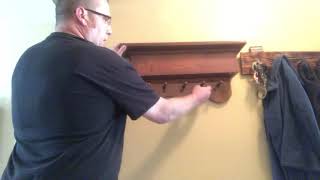 Coat rack gun concealment