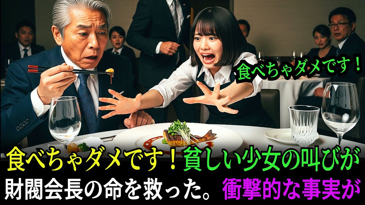 食べちゃダメです！貧しい少女の叫びが、財閥会長の命を救った。翌日...