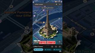 Eiffel Tower Pops Out of Google Maps! 🗼🇫🇷 Amazing 3D Animation #Paris #Shorts #VFX #eiffeltower #ai