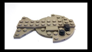 How to Build a LEGO Flounder from ONLY 10 Bricks! (Tutorial)