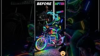 Bullet ଏବେ Neon Light ରେ ଚମକୁଛି! ✨🏍️ #shorts #odia