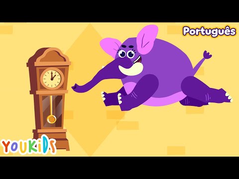 Hickory Dickory Dock Português | Elefante - YouTube