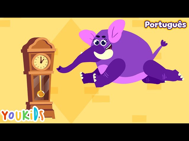 Hickory Dickory Dock Português | Elefante - YouTube