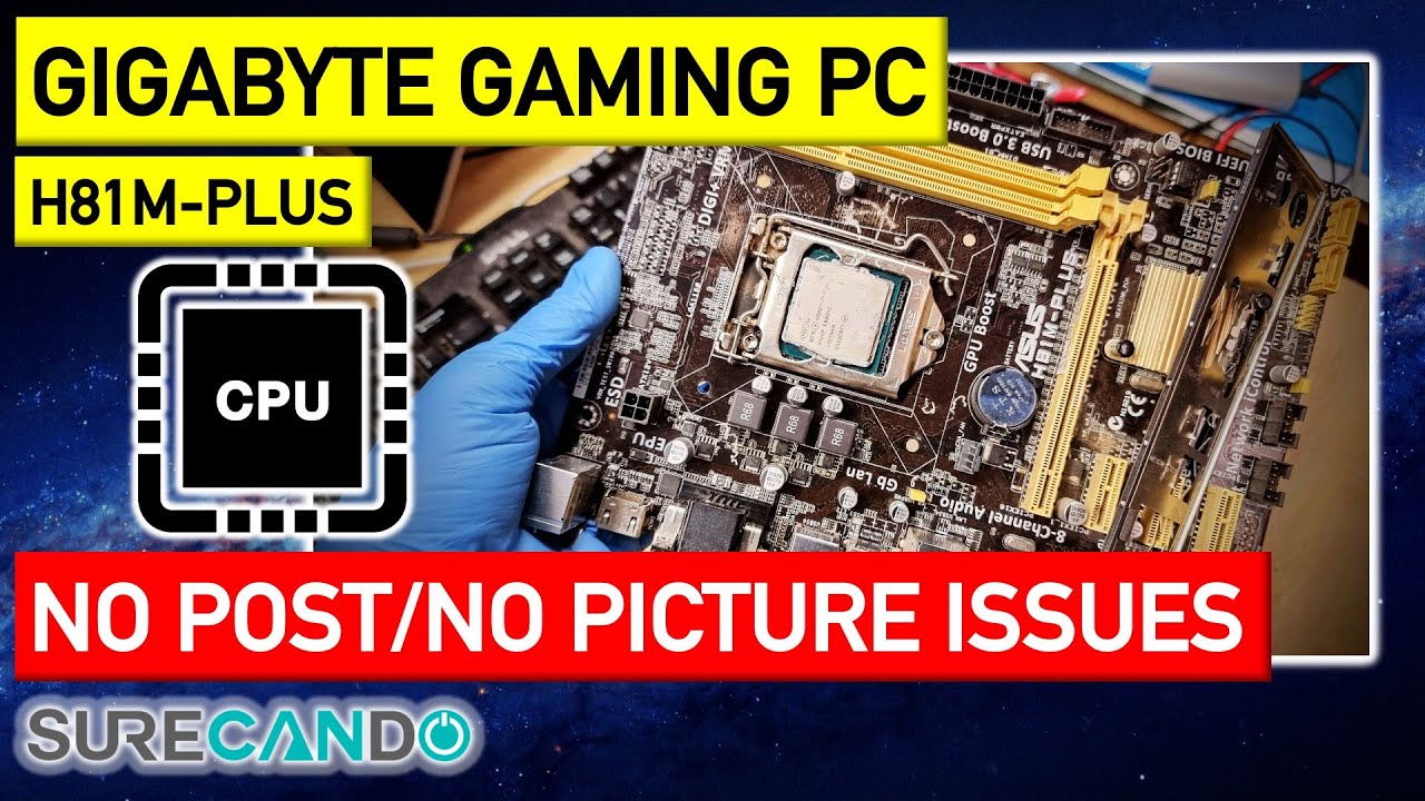 gaming-lifeline-gigabyte-h81m-pc-no-post-troubleshooting-youtube