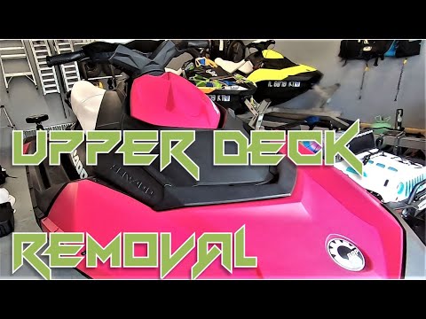 SEA-DOO SPARK How To Remove Top Deck And Winterization PART 1 OF 4