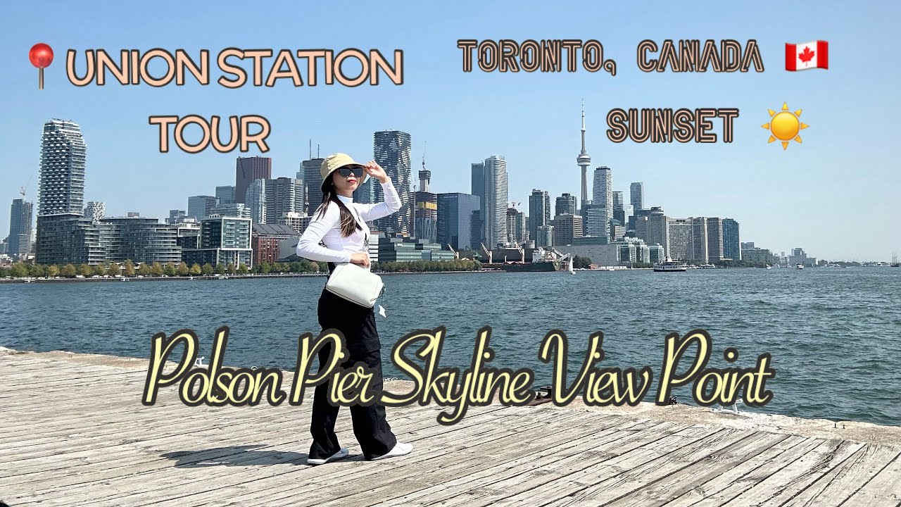Come with me at Polson Pier Skyline View Point Canada 🇨🇦 || Union Station Toronto || Summer feels 🤍✨