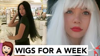 I Wore Different Wigs For A Week... (First Time)