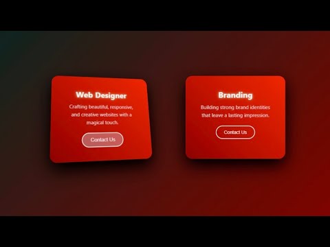 3D Hover Card Effect using HTML & CSS | Web Design Project for Beginners