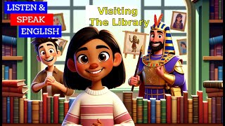 Visiting The Library | Improve Your English Speaking and Listening | Learn English with Stories