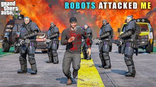 GTA 5 : DANGEROUS ROBOT ARMY ATTACKED ME || BB GAMING