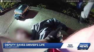 Collier County deputy helps save driver by performing CPR