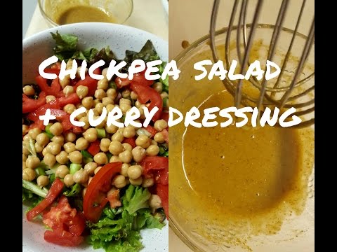 CHICKPEA SALAD + CURRY DRESSING