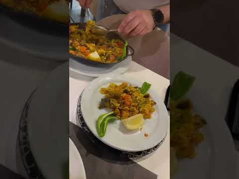 Vegetable Paella in Majorca Spain #shorts #food #spain #paella