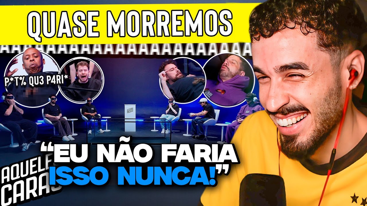 QUE VÍDEO ABSURDO! ENFRENTAMOS NOSSOS MAIORES MEDOS | REACT AQUELES CARAS
