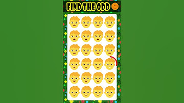 Find the ODD One Out? ! #mindgames&Puzzles | EMOJI QUIZ | Kids Game | Easy, Medium & Hard | #shorts