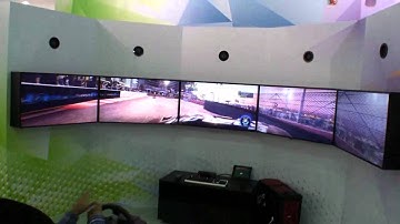 AMD shows off wicked five screen Dirt Showdown gaming PC at Computex, you want it!