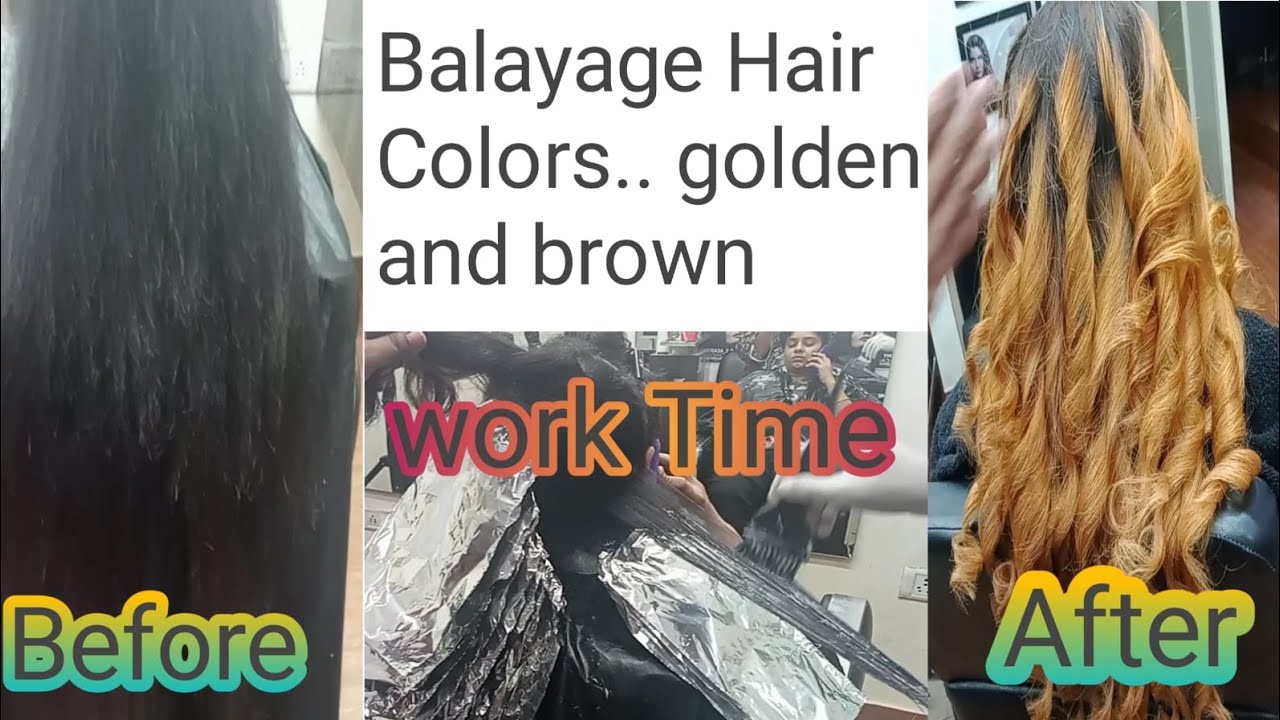 Hwo to Balayage Hair Colors....Golden and brown... kaise karna chahiye/ Shyam hair & makeup