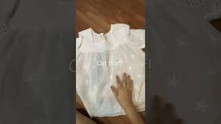 Ill fitting top?cut it off! #fashionhacks #thriftflip #fashion