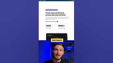 New AI website to track the sentiment of what people are saying about that stock