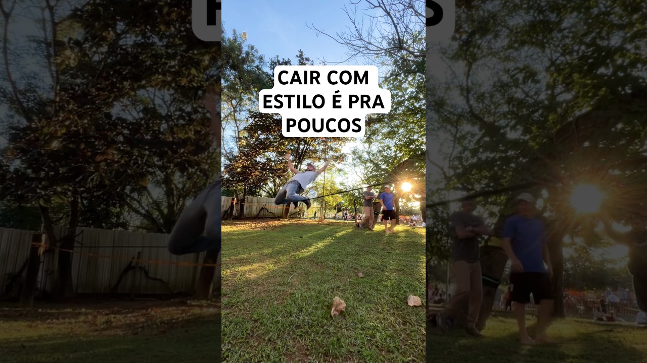 Cair com estilo não é pra qualquer um 🤣 