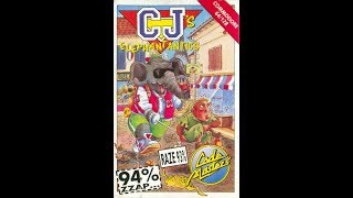 CJ Elephant Antics (1991) - Commodore 64 Cassette C64 (Full Loading & Gameplay)