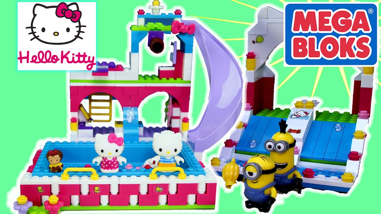  Mega Bloks Hello Kitty Splash N' Swim Water Park : Toys & Games