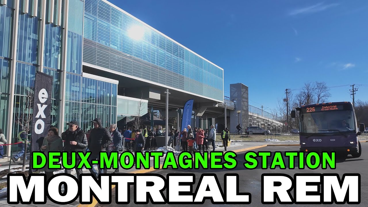 Montreal REM Inauguration - Deux-Montagnes Station Tour - November 2025