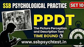 SSB PPDT Practice Set 10 | Real Time Picture Perception &amp; Description Test | SSB Screening Test