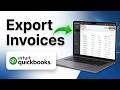 How To Export Invoices From QuickBooks Online - Easy Guide