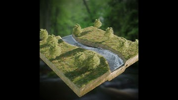 Without using Geometry Nodes in Blender #b3d #cgi #blender3d