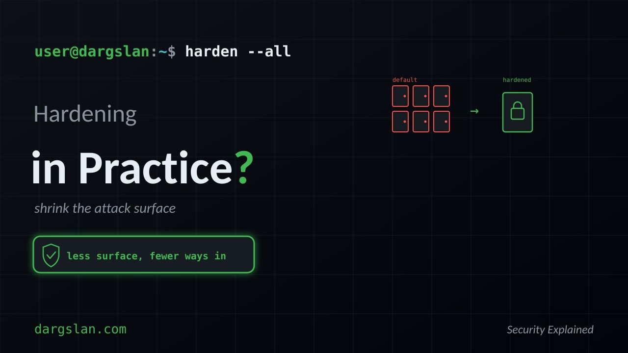 System Hardening: Reducing Attack Surfaces in Practice