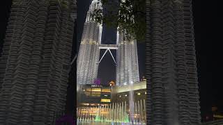 Kuala Lumpur - Twin Towers and Fountains , August 2023