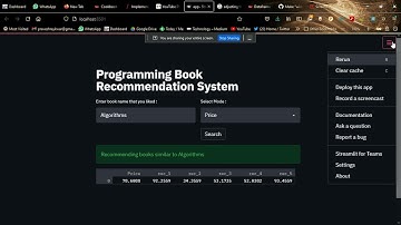 Book Recommendation System Website/WebApp using Streamlit Data Driven Python Library