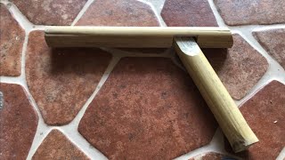 Cara Membuat Pistol Mainan Dari Bambu