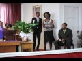 Nia Mya and Jeremiah Fitzhugh sing