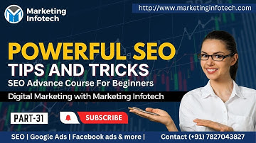 Powerful SEO (Search Engine Optimization) Tips & Tricks (PART-31) Digital Marketing with MI