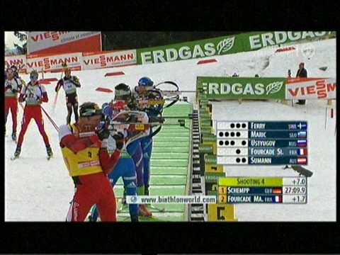 Biathlon Verfolgung der Mnner in Oslo am 20.03.2010