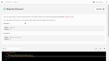 Majority Element | Boyer-Moore majority vote algorithm | May LeetCoding Challenge Day 6