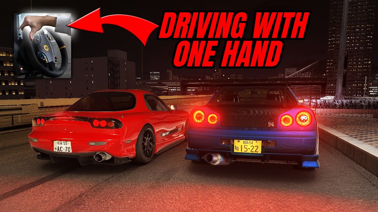 Nissan GTR R34 Shifting With ONLY ONE HAND! Assetto Corsa YouTube