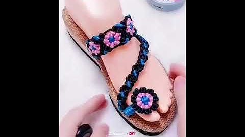 Simple and Easy Macrame sandals for beginners
