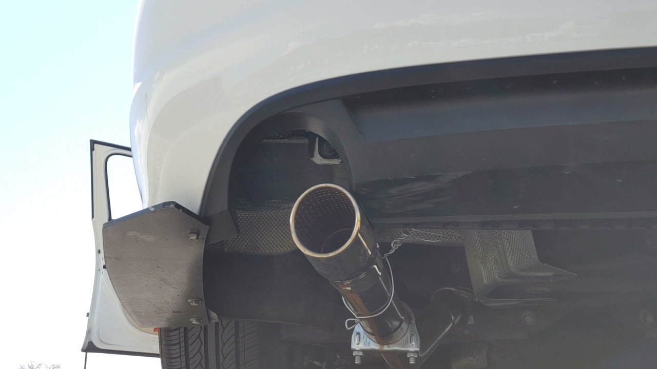 2013 passat with the 2.5L inline5. mUffler delete. - YouTube