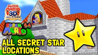 Super Mario 64 (3D All-Stars) All Secret Star Locations In The Castle