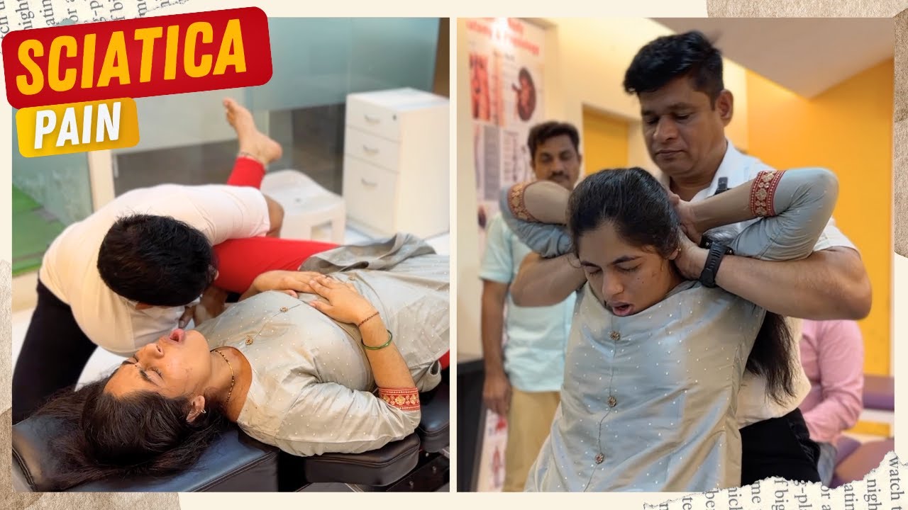 Lady Overcomes Severe L5 S1 Sciatica Pain | कटिप्रदेश वेदना उपचार with Dr Ravi Shinde, Chiropractic!